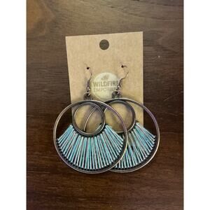 dangle drop hoop earrings